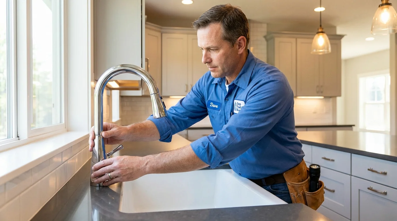 Kitchen faucet installation by Johns Plumbing LLC in Ringling